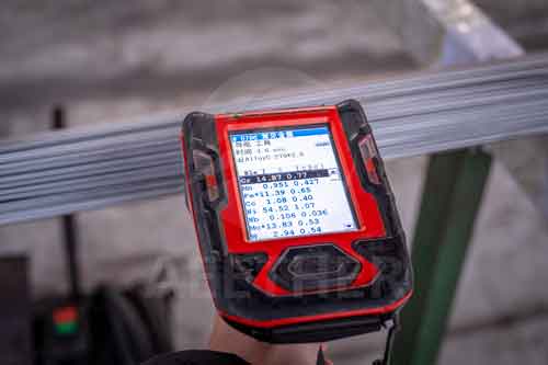 Inconel 602CA capillary tube PMI test