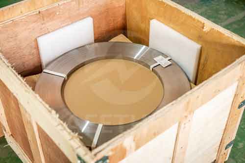 Inconel 602CA strip in wooden case