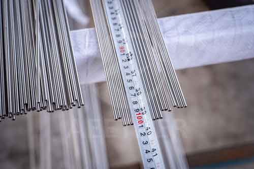 Inconel 602CA capillary tube length inspection