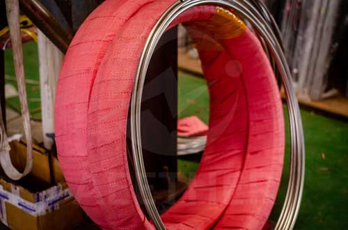 Inconel 602CA coil tube in wooden case