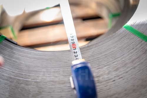 Inconel 602CA strip inner coil diameter inspection