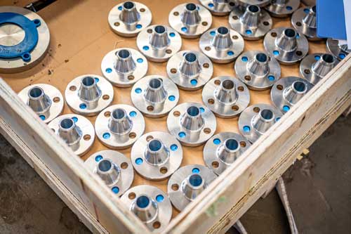 Incoloy 800HT flange in wooden case