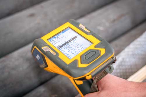 Inconel 602CA round bar PMI test