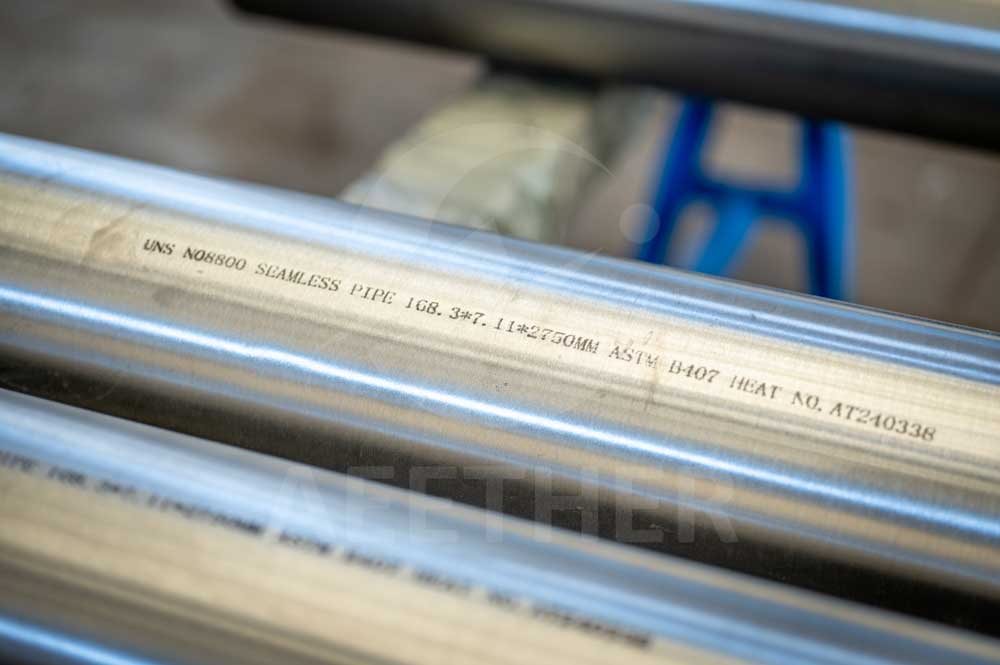 photo of nickel alloy pipes